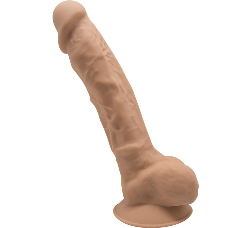 SILEXD - MODELO 1 PÊNIS REALÍSTICO PREMIUM SILEXPAN SILICONE CARAMELO 23 CM - Sexshoptuga 