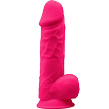 SILEXD - MODELO 1 PÊNIS REALÍSTICO PREMIUM SILEXPAN SILICONE FÚCSIA 21.5 CM - Sexshoptuga  Sexshoptuga 