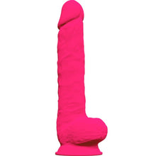 SILEXD - MODELO 1 PÊNIS REALÍSTICO PREMIUM SILEXPAN SILICONE FÚCSIA 38 CM - Sexshoptuga  Sexshoptuga 