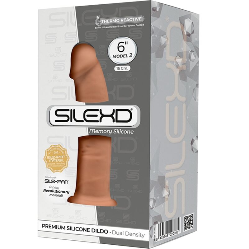 SILEXD - MODELO 2 PÊNIS REALÍSTICO PREMIUM SILEXPAN SILICONE CARAMELO 15 CM - Sexshoptuga 