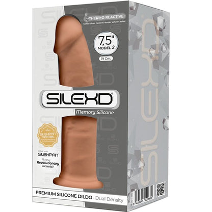 SILEXD - MODELO 2 PÊNIS REALÍSTICO PREMIUM SILEXPAN SILICONE CARAMELO 19 CM - Sexshoptuga 