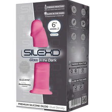 SILEXD - MODELO 2 PÊNIS REALISTA PREMIUM SILEXPAN SILICONE FLUORESCENTE ROSA 15 CM - Sexshoptuga  Sexshoptuga 