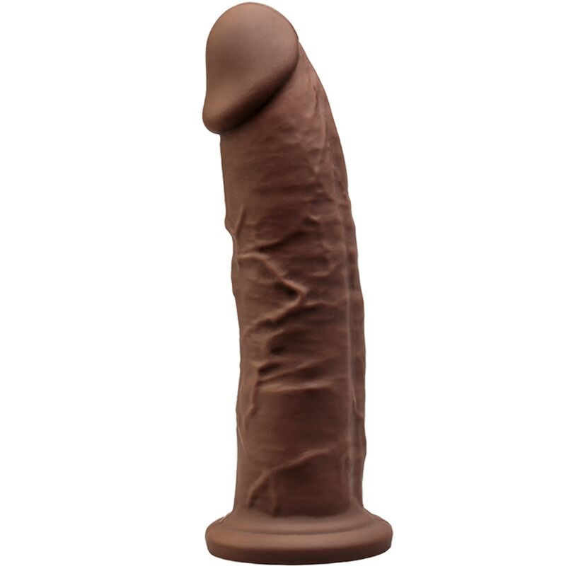 SILEXD - MODELO 2 PÊNIS REALÍSTICO PREMIUM SILEXPAN SILICONE MARROM 19 CM - Sexshoptuga 