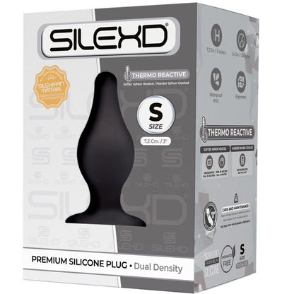 SILEXD - MODELO 2 PLUG ANAL PREMIUM SILEXPAN SILICONE PREMIUM TERMOREATIVO TAMANHO S - Sexshoptuga 