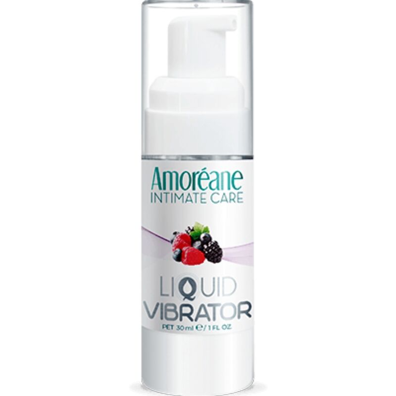 AMOREANE - LÍQUIDO VIBRANTE FRUTAS VERMELHAS 30 ML - Sexshoptuga  Sexshoptuga 