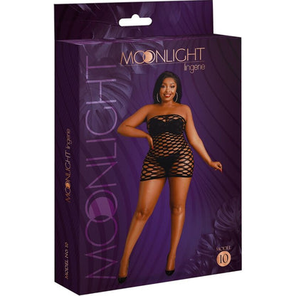 MOONLIGHT - VESTIDO MODELO 10 MALHA PRETO PLUS SIZE - Sexshoptuga 