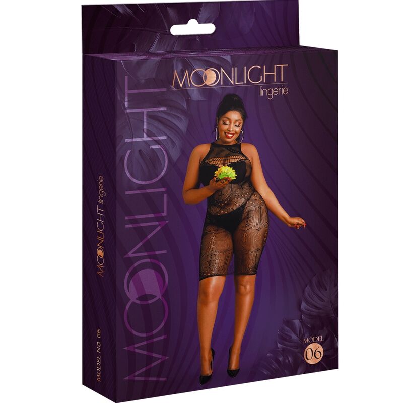 MOONLIGHT - VESTIDO MODELO 6 PRETO PLUS SIZE - Sexshoptuga 