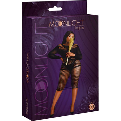 MOONLIGHT - VESTIDO MODELO 3 PRETO PLUS SIZE - Sexshoptuga 