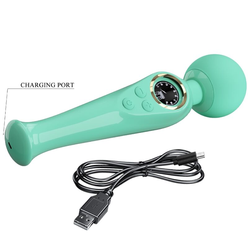 PRETTY LOVE - VIBRADOR DE VARINHA VERDE SKYLER - Sexshoptuga  Sexshoptuga 