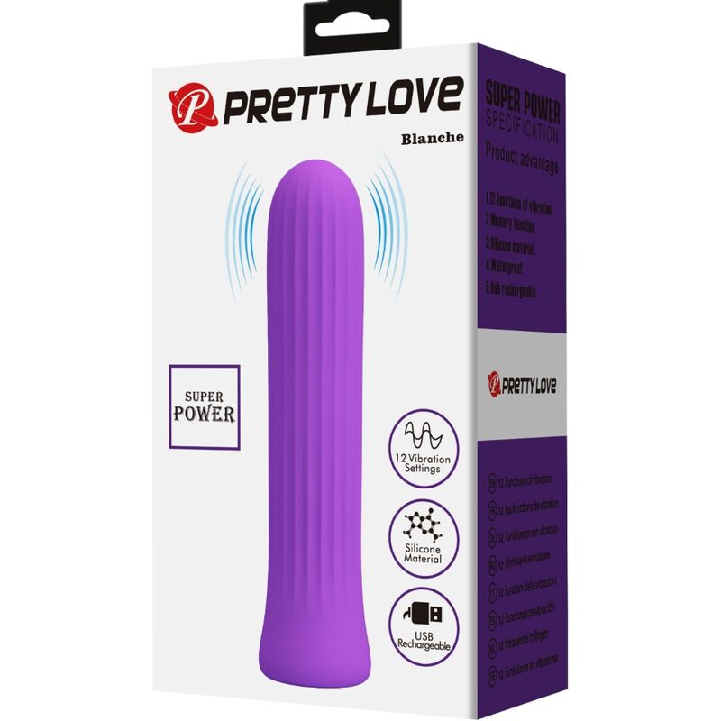 PRETTY LOVE - BLANCHE VIBRADOR ESTIMULADOR LILAC - Sexshoptuga 