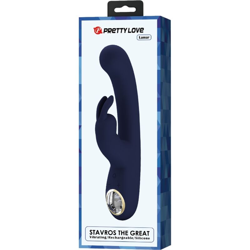 PRETTY LOVE - VIBRADOR DE COELHO LAMAR E PONTO G AZUL - Sexshoptuga 