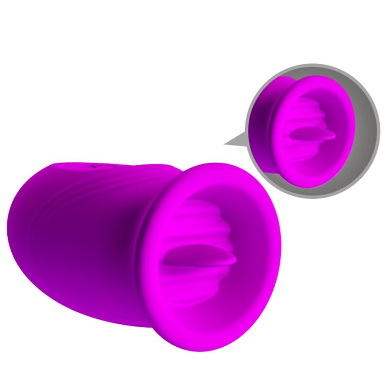 PRETTY LOVE - VIBRADOR RECARREGVEL DAISY DUAL EGG ROXO - Sexshoptuga 