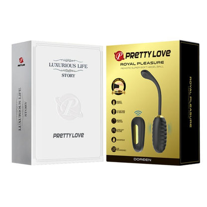 PRETTY LOVE - OVO VIBRATÓRIO RECARREGVEL DOREEN LUXURY PRETO - Sexshoptuga 