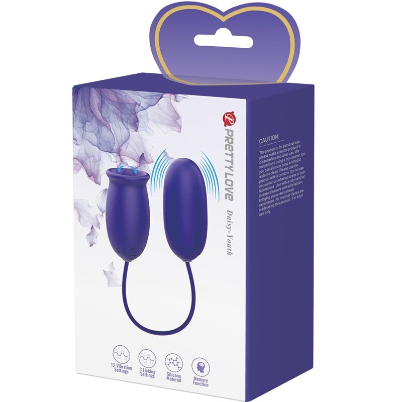 PRETTY LOVE - ESTIMULADOR VIBRADOR RECARREGVEL DAISY YOUTH VIOLET - Sexshoptuga  Sexshoptuga 