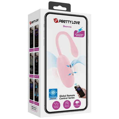 PRETTY LOVE - OVO VIBRATÓRIO RECARREGVEL DOREEN ROSA - Sexshoptuga 