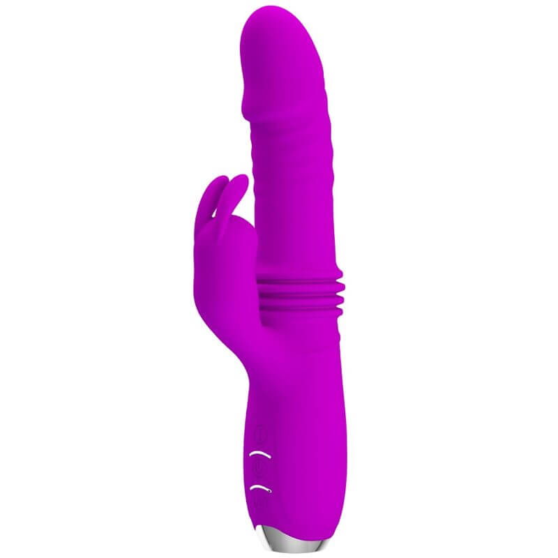 PRETTY LOVE - VIBRADOR DE COELHO RECARREGVEL DOROTHY ROXO Sexshoptuga 