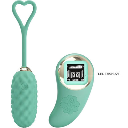 PRETTY LOVE - OVO VIBRATÓRIO DE CONTROLE REMOTO VIVIAN GREEN - Sexshoptuga 