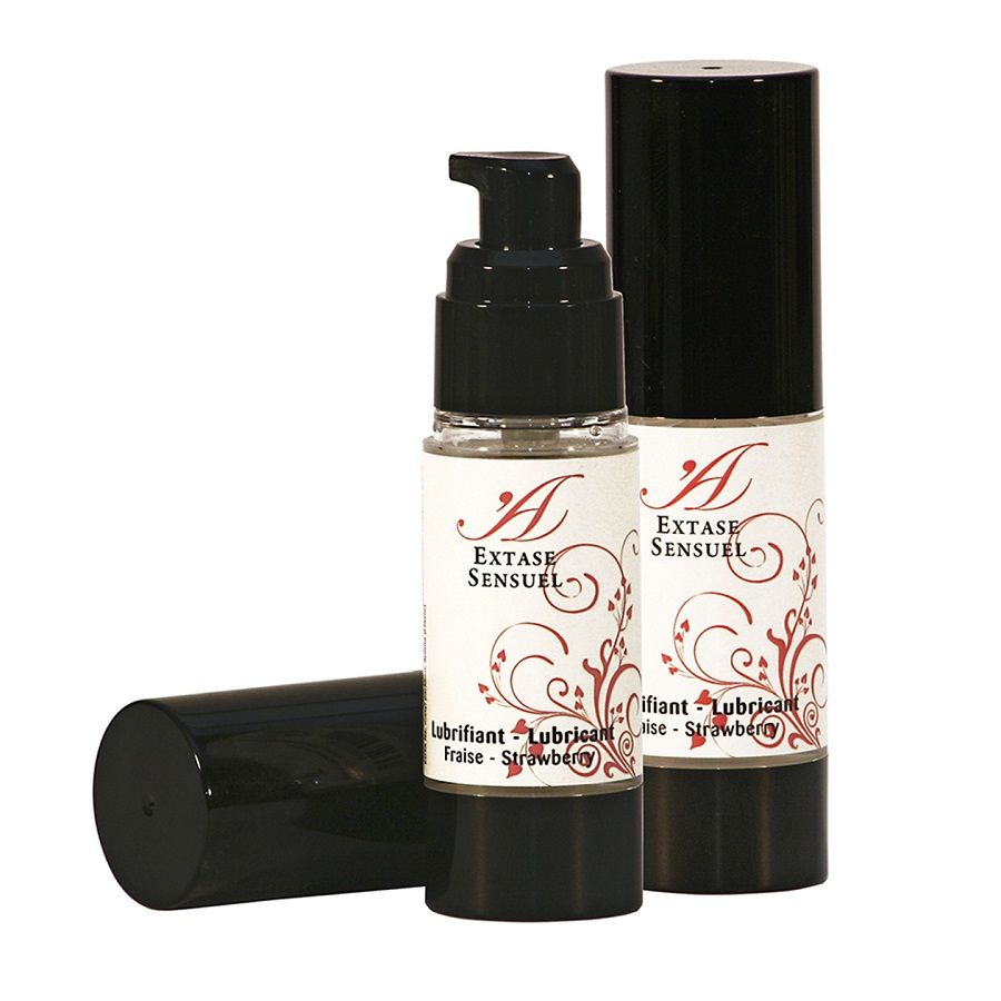 EXTASE SENSUAL - LUBRIFICANTE MORANGO 30 ML - Sexshoptuga 