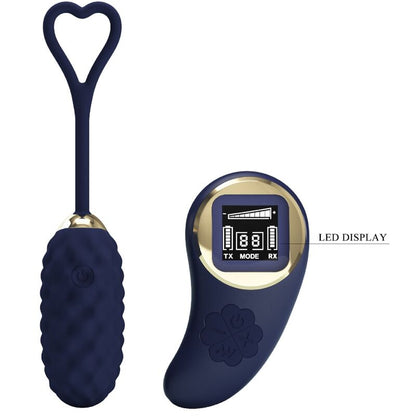 PRETTY LOVE - OVO VIBRATÓRIO DE CONTROLE REMOTO VIVIAN BLUE - Sexshoptuga 