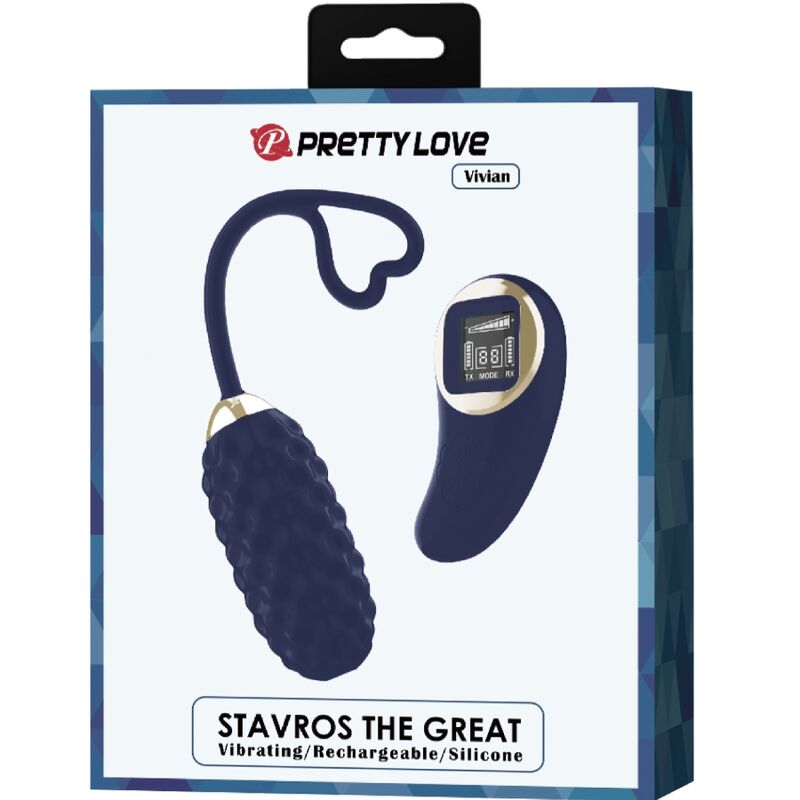 PRETTY LOVE - OVO VIBRATÓRIO DE CONTROLE REMOTO VIVIAN BLUE - Sexshoptuga 