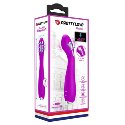 PRETTY LOVE - HECTOR RECHARGEABLE ELECTROSHOCK VIBRATOR - WATERPROOF PURPLE