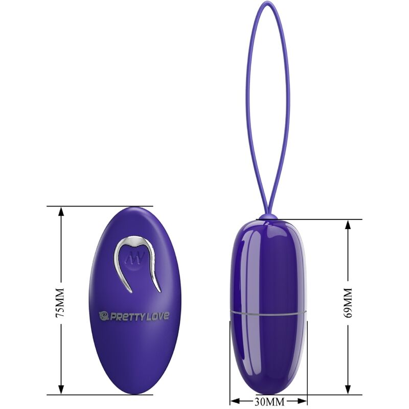 PRETTY LOVE - SELKIE YOUTH MINI OVO VIBRATÓRIO VIOLETA CONTROLE REMOTO - Sexshoptuga 