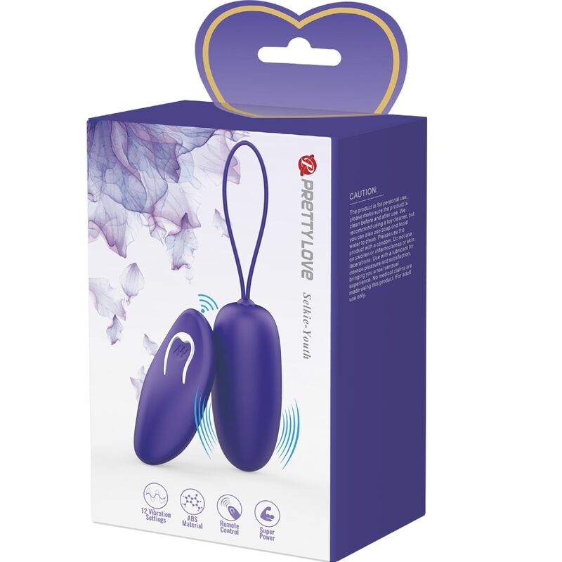 PRETTY LOVE - SELKIE YOUTH MINI OVO VIBRATÓRIO VIOLETA CONTROLE REMOTO - Sexshoptuga 