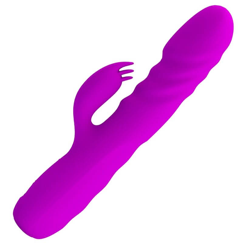 PRETTY LOVE - VIBRADOR DE COELHO RECARREGVEL MELANIE ROXO Sexshoptuga 