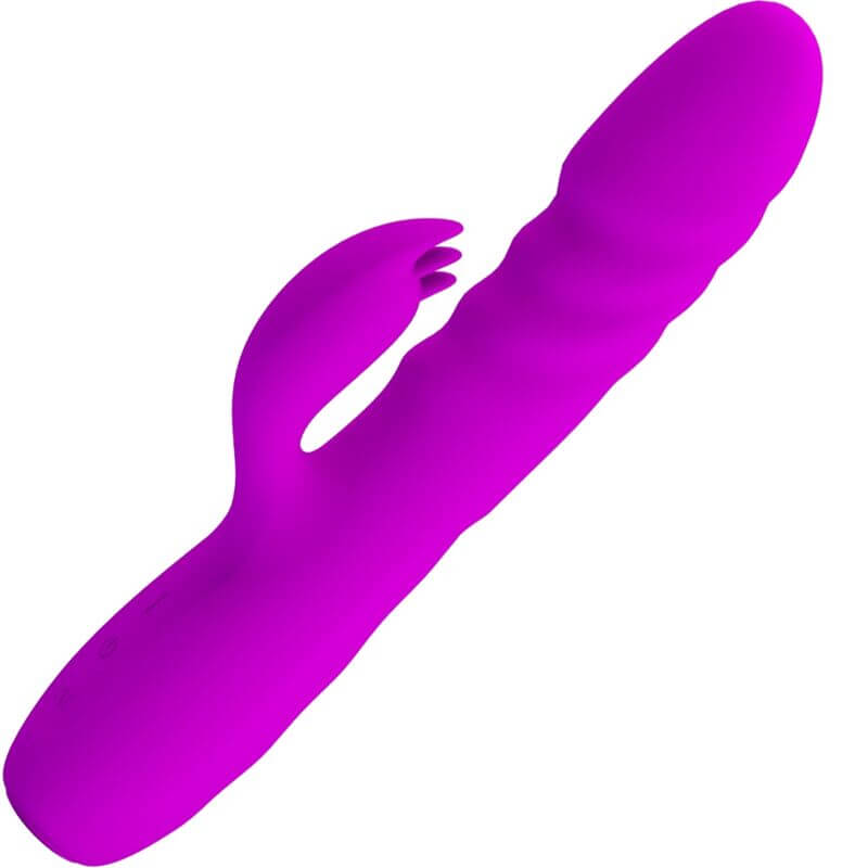 PRETTY LOVE - VIBRADOR DE COELHO RECARREGVEL MELANIE ROXO Sexshoptuga 