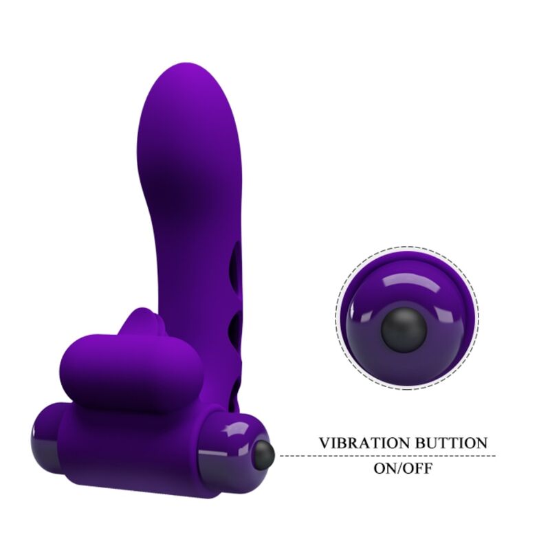 PRETTY LOVE - CAPA DE DEDO VIBRADOR ROXO ORLANDO - Sexshoptuga  Sexshoptuga 