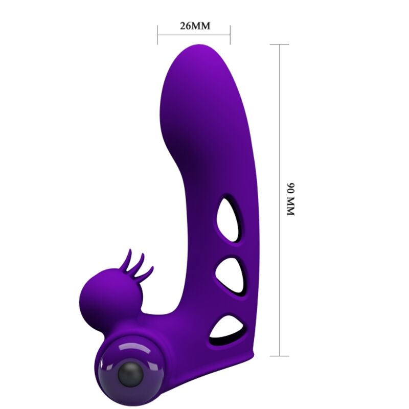 PRETTY LOVE - CAPA DE DEDO VIBRADOR ROXO ORLANDO - Sexshoptuga  Sexshoptuga 