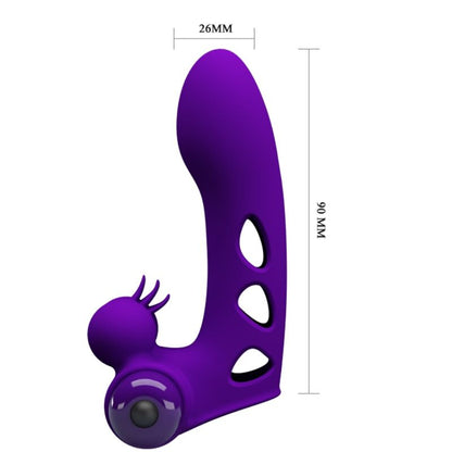 PRETTY LOVE - CAPA DE DEDO VIBRADOR ROXO ORLANDO - Sexshoptuga 