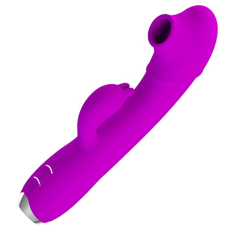 PRETTY LOVE - VIBRADOR SUCKER RECARREGVEL REGINA ROXO