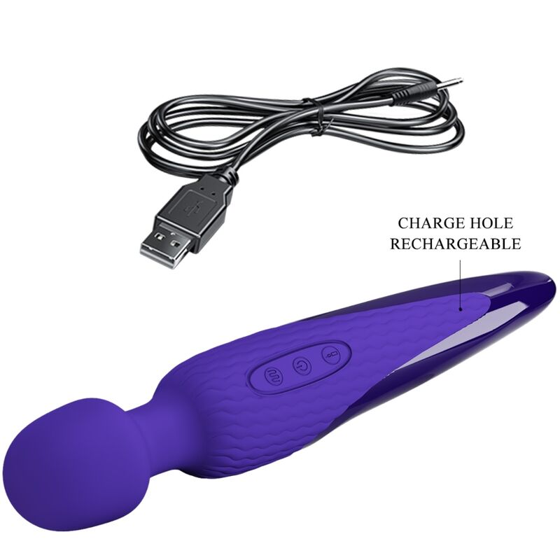 PRETTY LOVE - ANTONY YOUTH WAND VIBRADOR VIOLETA EFEITO DE CALOR - Sexshoptuga  Sexshoptuga 