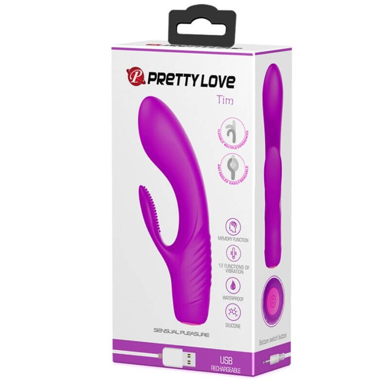 PRETTY LOVE - PURPLE TIM RECHARGEABLE VIBRATOR Sexshoptuga 