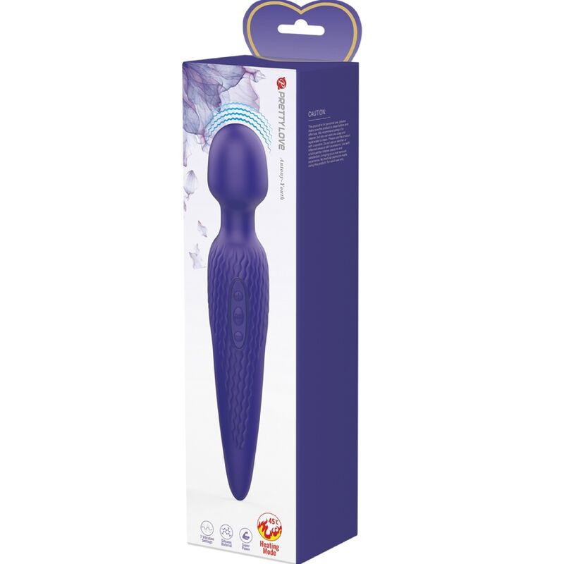 PRETTY LOVE - ANTONY YOUTH WAND VIBRADOR VIOLETA EFEITO DE CALOR - Sexshoptuga  Sexshoptuga 