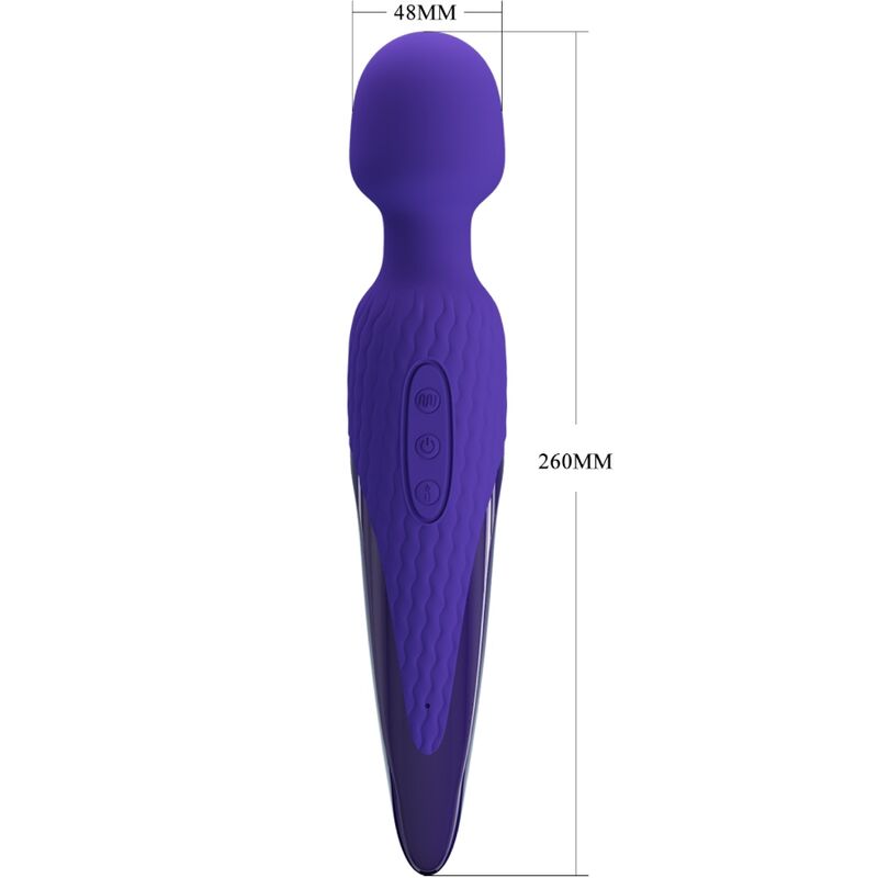 PRETTY LOVE - ANTONY YOUTH WAND VIBRADOR VIOLETA EFEITO DE CALOR - Sexshoptuga  Sexshoptuga 