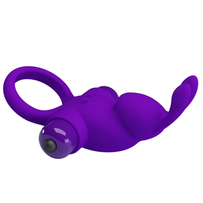 PRETTY LOVE - ANEL VIBRADOR I COELHO PARA PÊNIS ROXO - Sexshoptuga  Sexshoptuga 