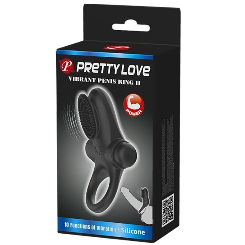 PRETTY LOVE - ANEL VIBRADOR II PARA O PÊNIS PRETO - Sexshoptuga 