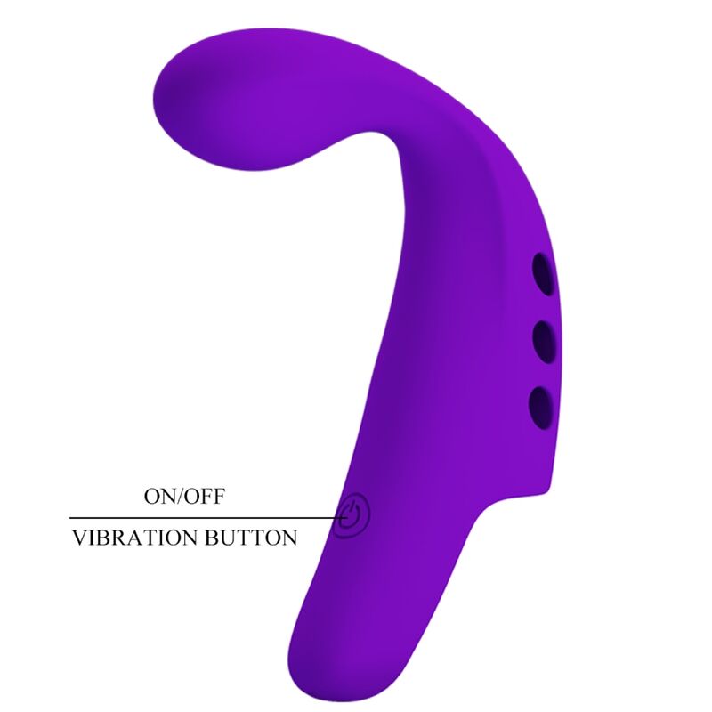 PRETTY LOVE - VIBRADOR DE DEDO RECARREGVEL GORGON ROXO - Sexshoptuga  Sexshoptuga 