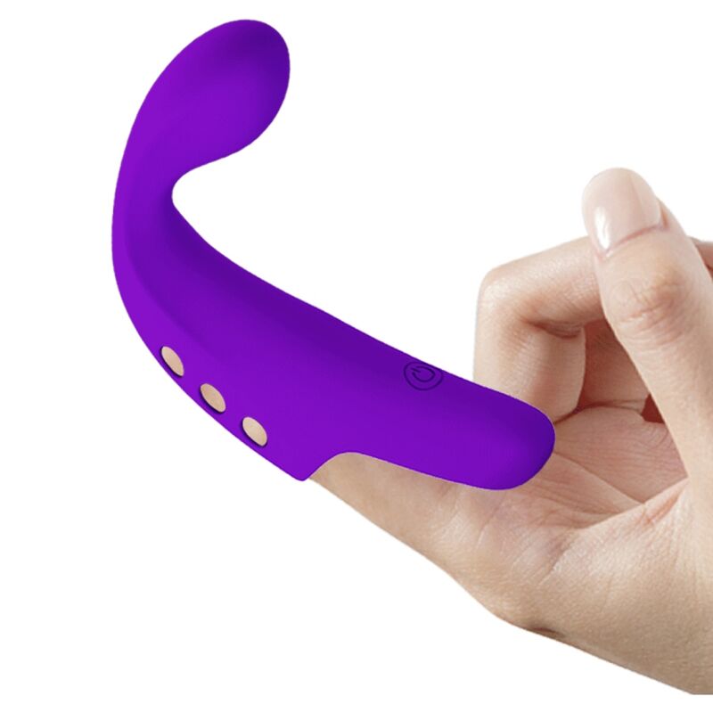 PRETTY LOVE - VIBRADOR DE DEDO RECARREGVEL GORGON ROXO - Sexshoptuga  Sexshoptuga 