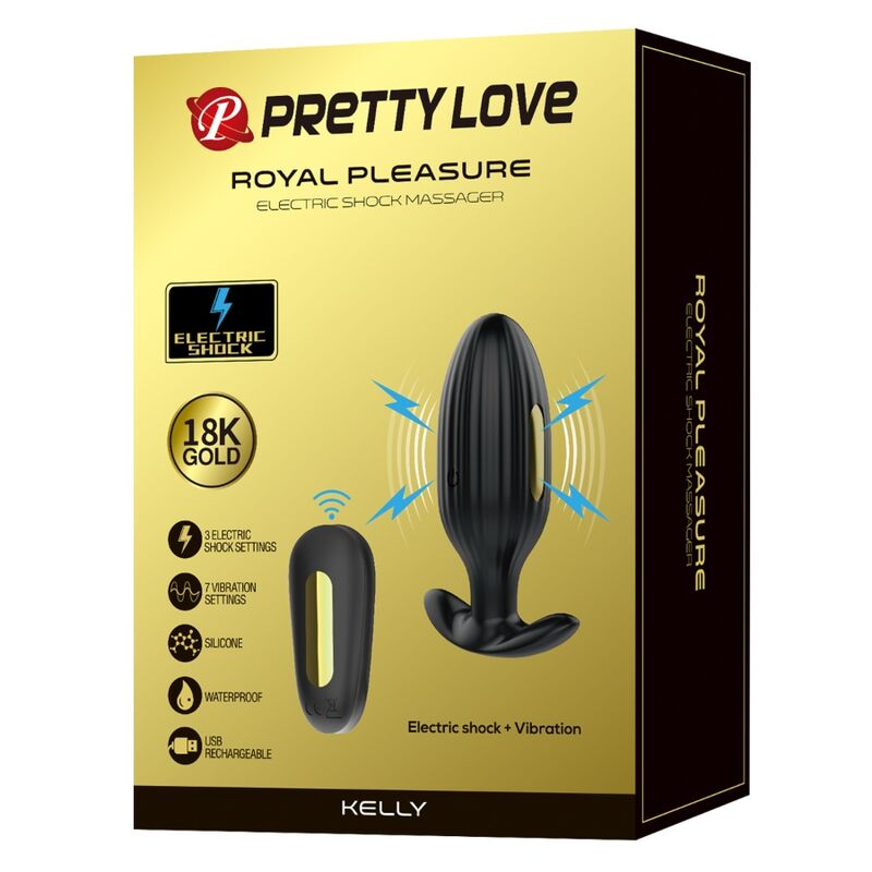 PRETTY LOVE - VIBRADOR RECARREGVEL ANAL KELLY PLUG PRETO - Sexshoptuga  Sexshoptuga 