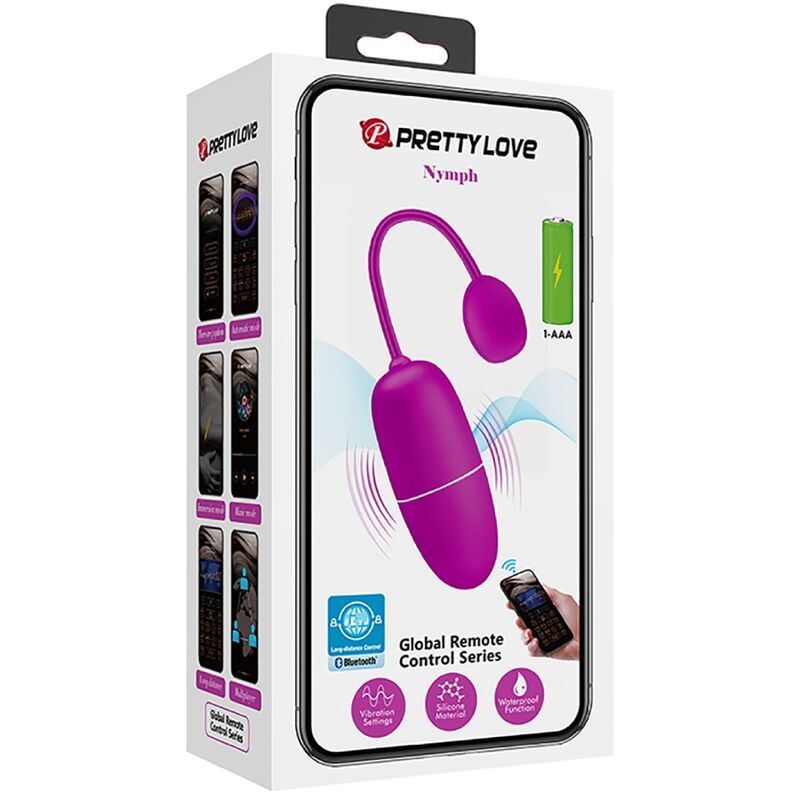 PRETTY LOVE - OVO VIBRANTE NINFA APP CONTROLADO ROXO - Sexshoptuga  Sexshoptuga 