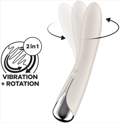 SATISFYER - VIBRADOR ROTATOR G-SPOT VIBE 1 G-SPOT VERMELHO - Sexshoptuga 