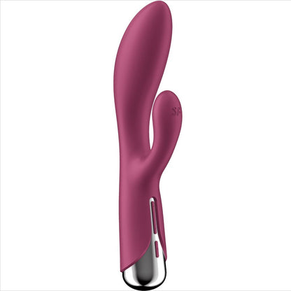 SATISFYER - COELHO GIRATÓRIO 1 CLITÓRIS E ESTIMULAO DE PONTO G VERMELHO - Sexshoptuga 