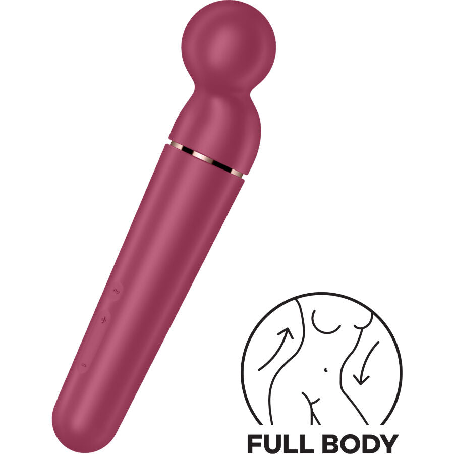 SATISFYER - PLANETA WAND-ER VIBRADOR MASSAGER BERRY - Sexshoptuga  Sexshoptuga 