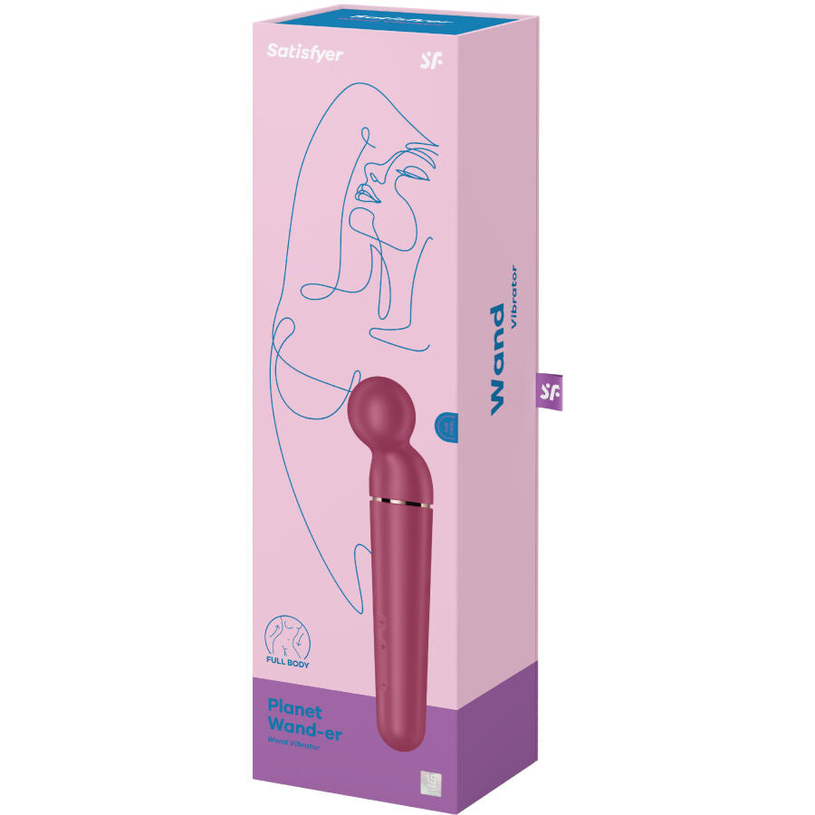 SATISFYER - PLANETA WAND-ER VIBRADOR MASSAGER BERRY - Sexshoptuga  Sexshoptuga 