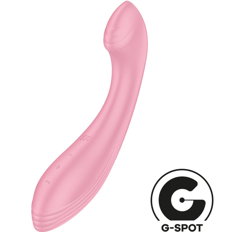 SATISFYER - G-FORCE ESTIMULADOR VIBRADOR G-SPOT ROSA - Sexshoptuga  Sexshoptuga 