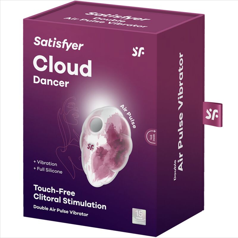 SATISFYER - VIBRADOR DE PULSO DE AR VERDE CLOUD DANCER - Sexshoptuga 