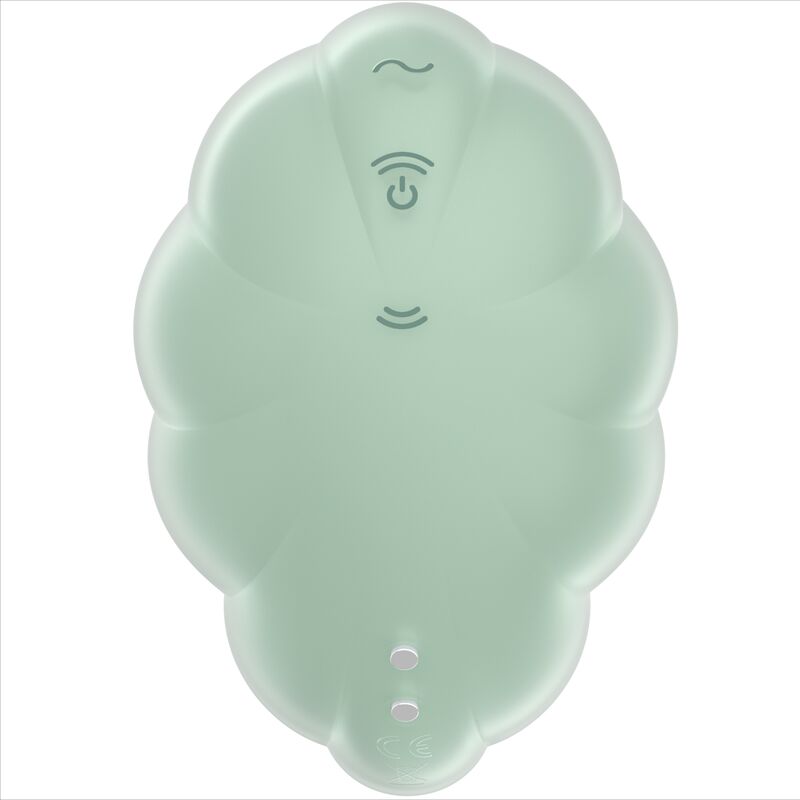 SATISFYER - VIBRADOR DE PULSO DE AR VERDE CLOUD DANCER - Sexshoptuga 